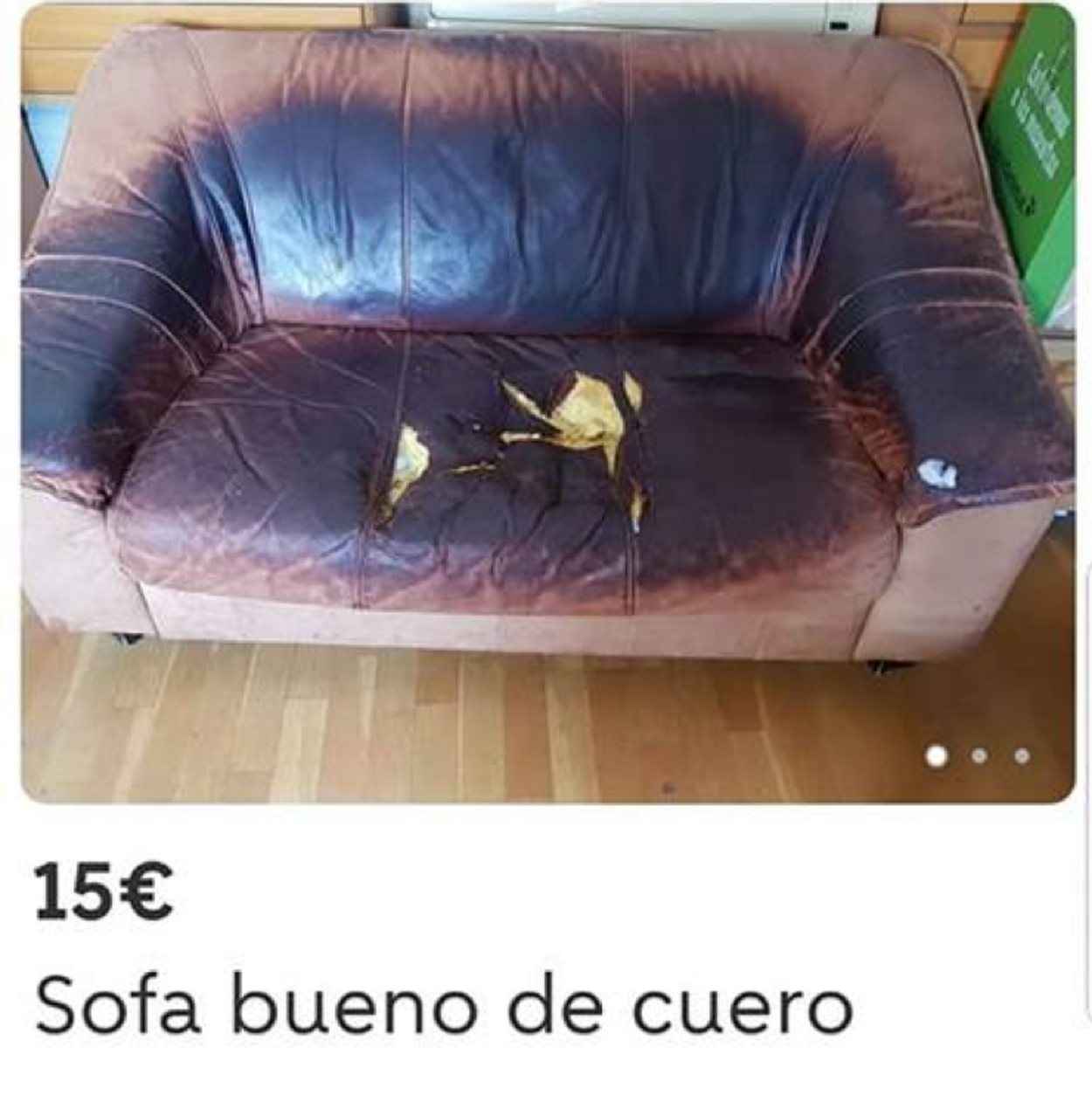 Sofa a la venta en Wallapuff.