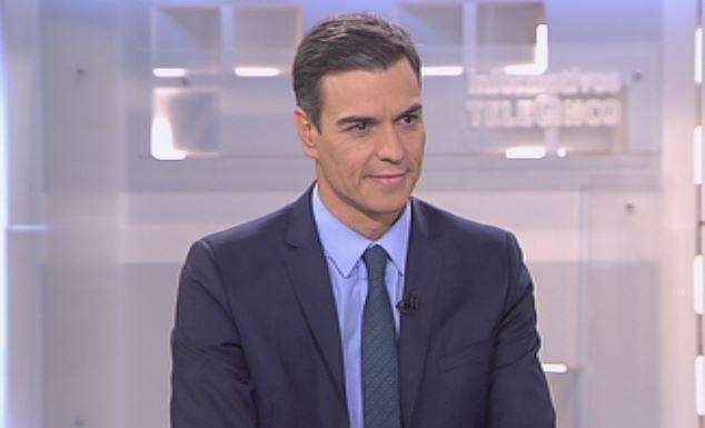 Pedro Sánchez en Informativos T5. 