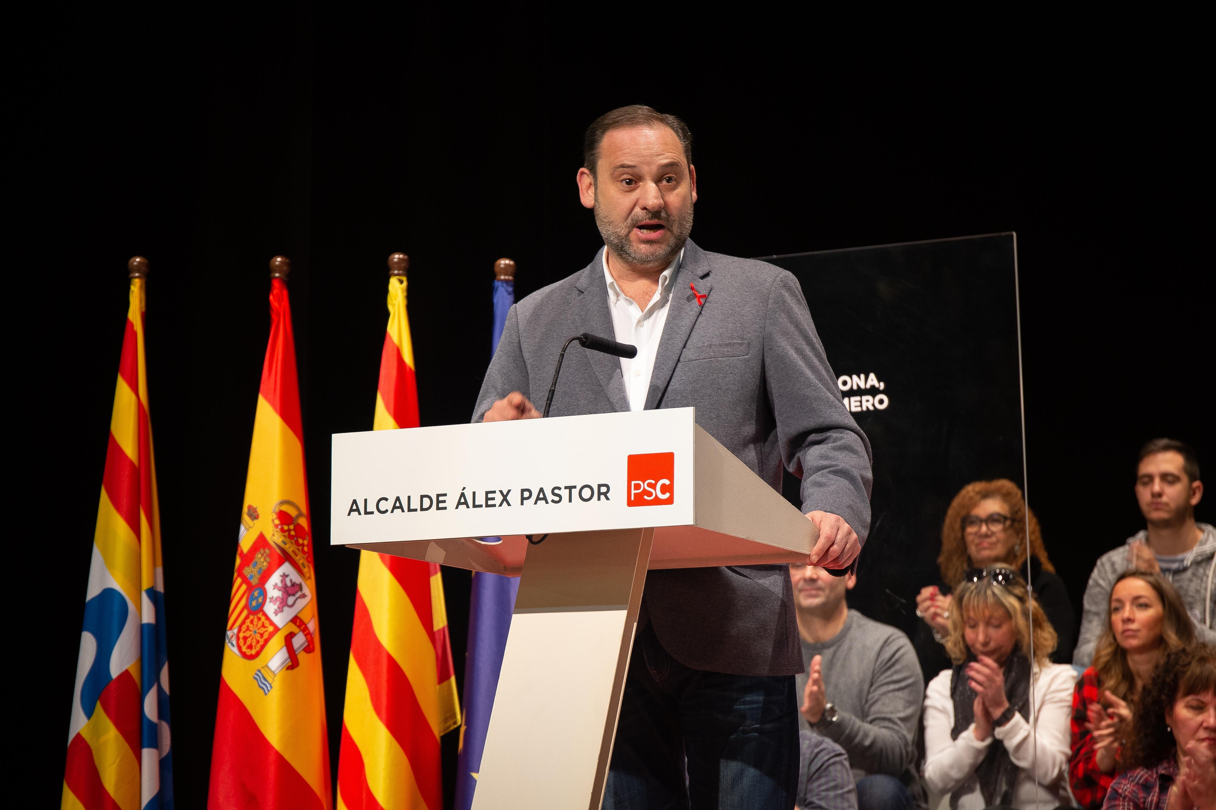  El ministro de Fomento José Luis Ábalos en un acto del PSC, el pasado día 1 - David Zorrakino Europa Press