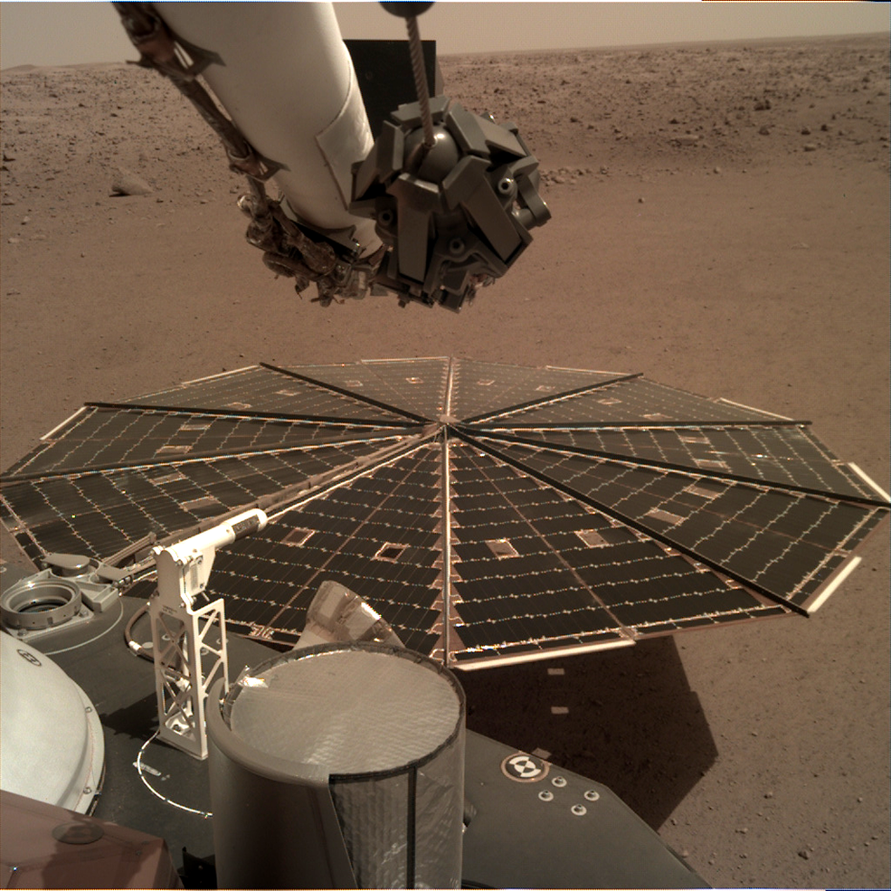 Sistemas del InSight sobre Marte. Foto: NASA JPL Caltech