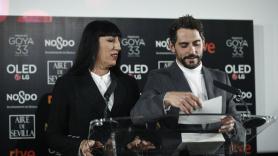 Los actores Rossy de Palma y Paco León leen los nominados a los Premios Goya 2018