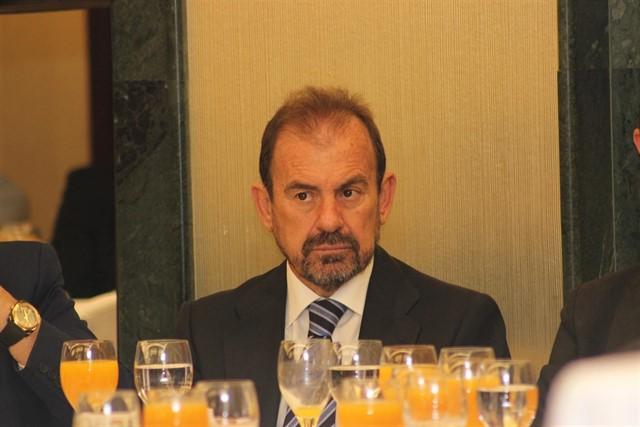 Ángel Torres en el encuentro anual con la peña 'Sentimiento Azulón. Europa Press