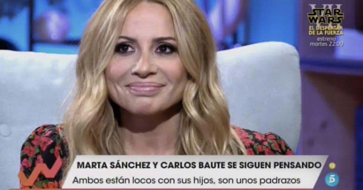 Marta Sánchez en 'Viva la vida'. Fuente: Mediaset.