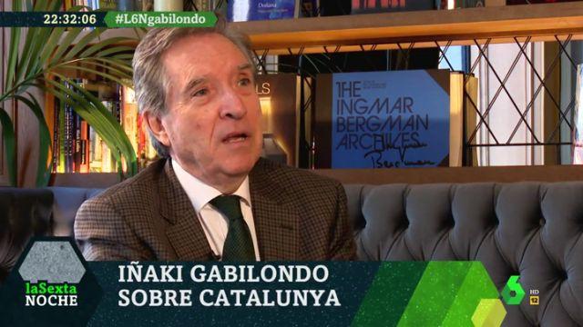 El periodista Iñaki Gabilondo en 'La Sexta Noche'. Fuente: Atresmedia.