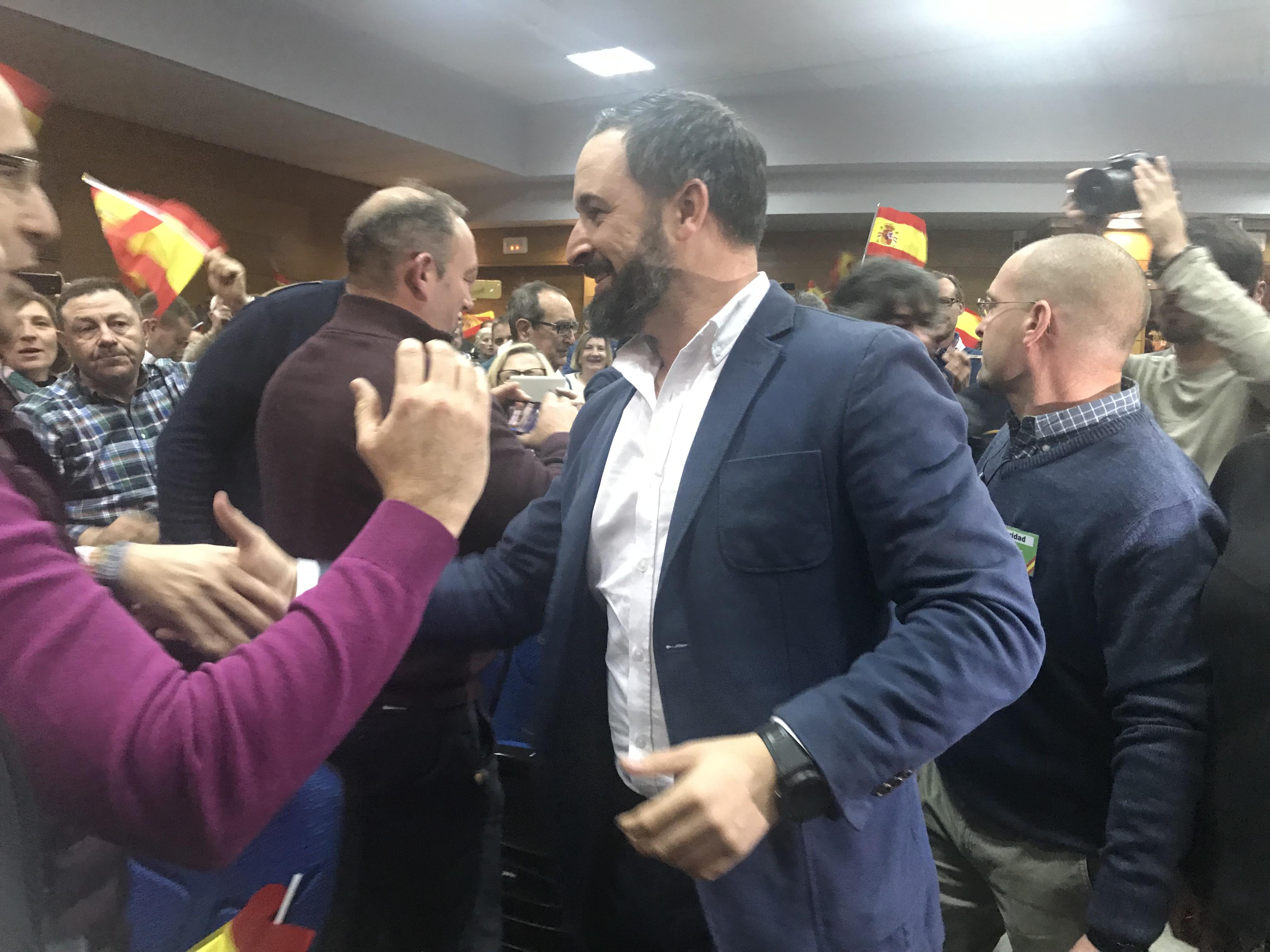 Acto de Vox en Teruel con la presencia de su presidente Santiago Abascal