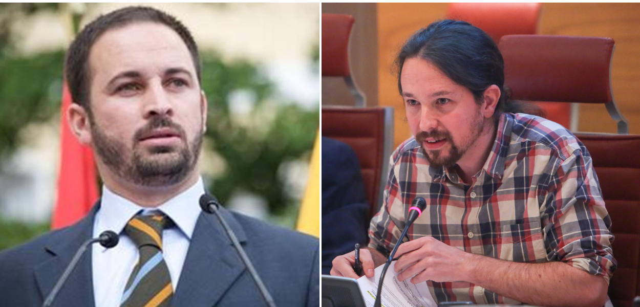 Santiago Abascal y Pablo Iglesias