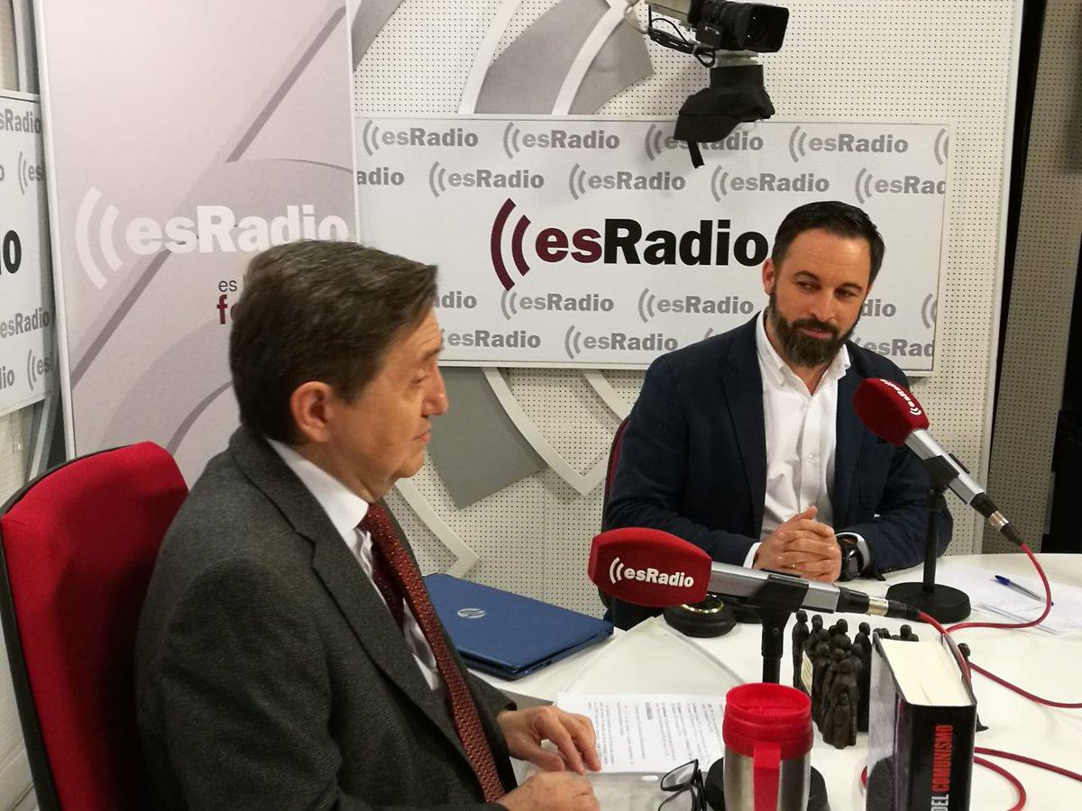 Abascal y Jiménez Losantos, en EsRadio. Twitter: @eslamananadeFJL