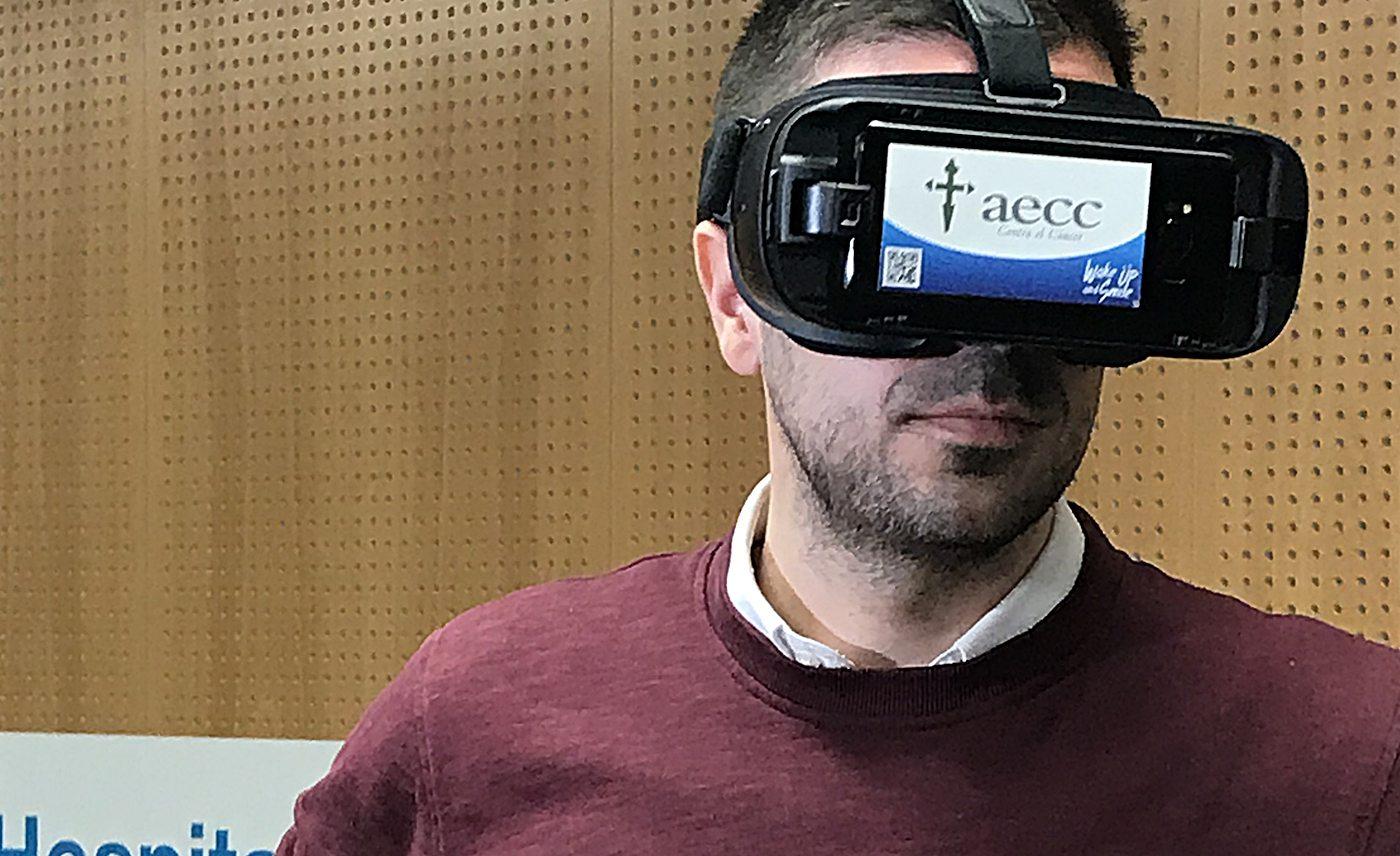 El proyecto de la AECC es pionero en el uso de la realidad virtual con enfermos en tratamiento de quimioterapia.