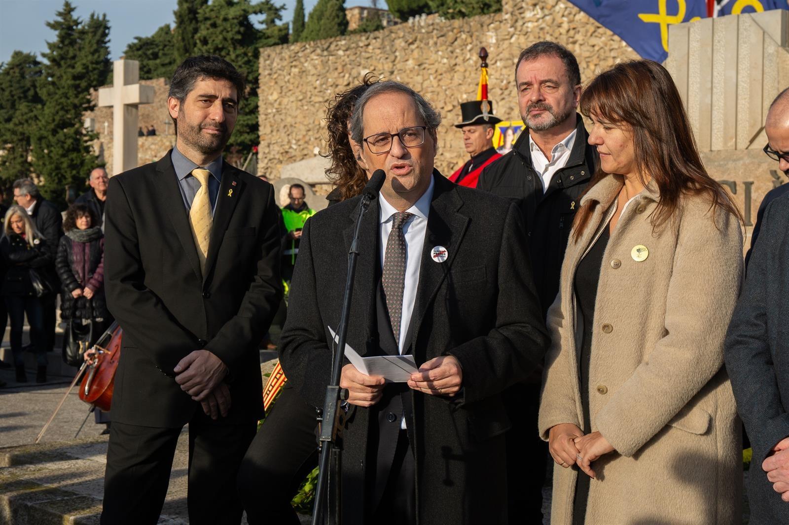 Torra durante el acto. Fuente: EP.