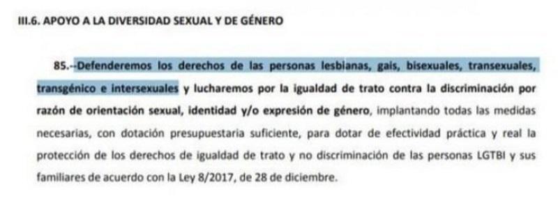 Fragmento del texto del pacto de PP y Cs