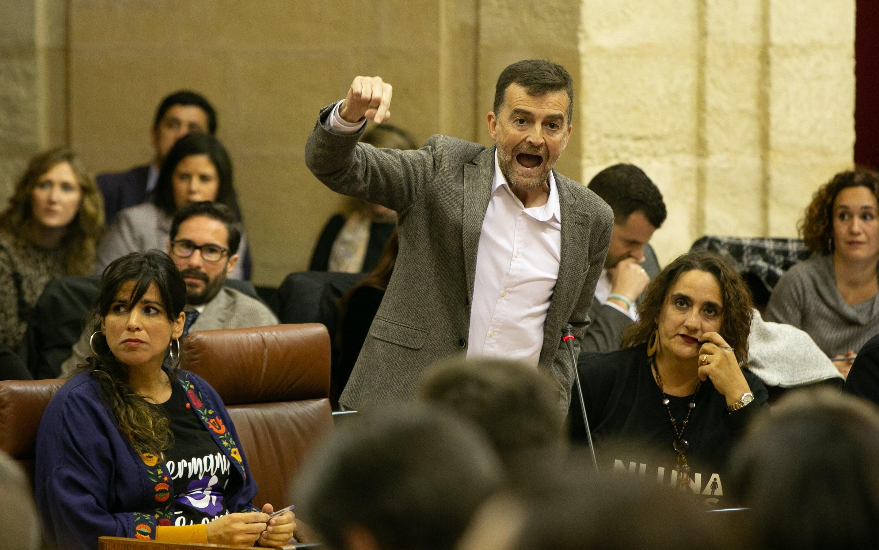 Antonio Maíllo durante su intervención ante la Cámara. EP