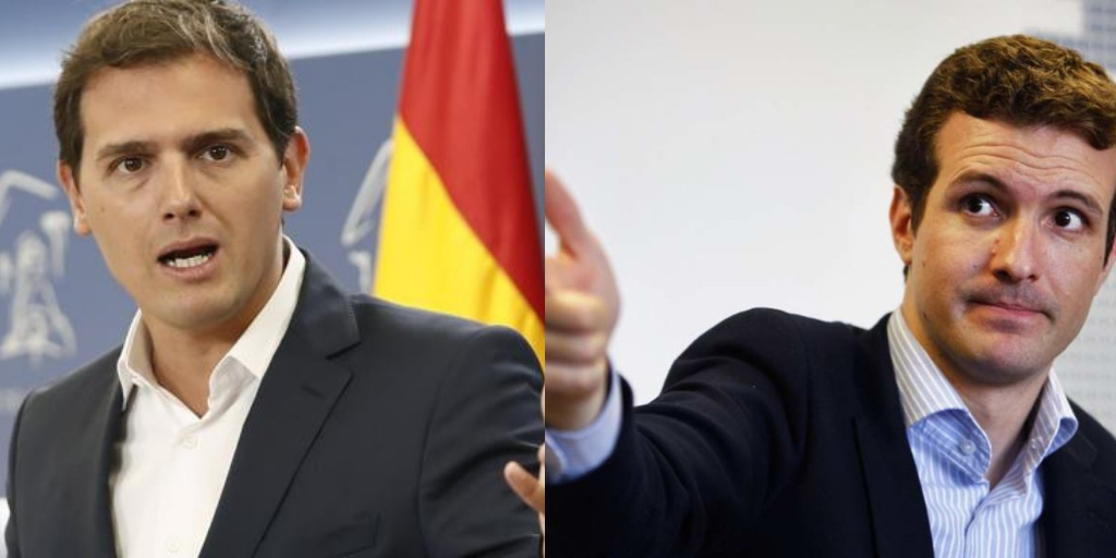 Albert Rivera y Pablo Casado.