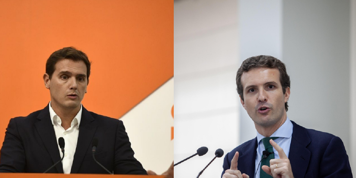 Albert Rivera y Pablo Casado