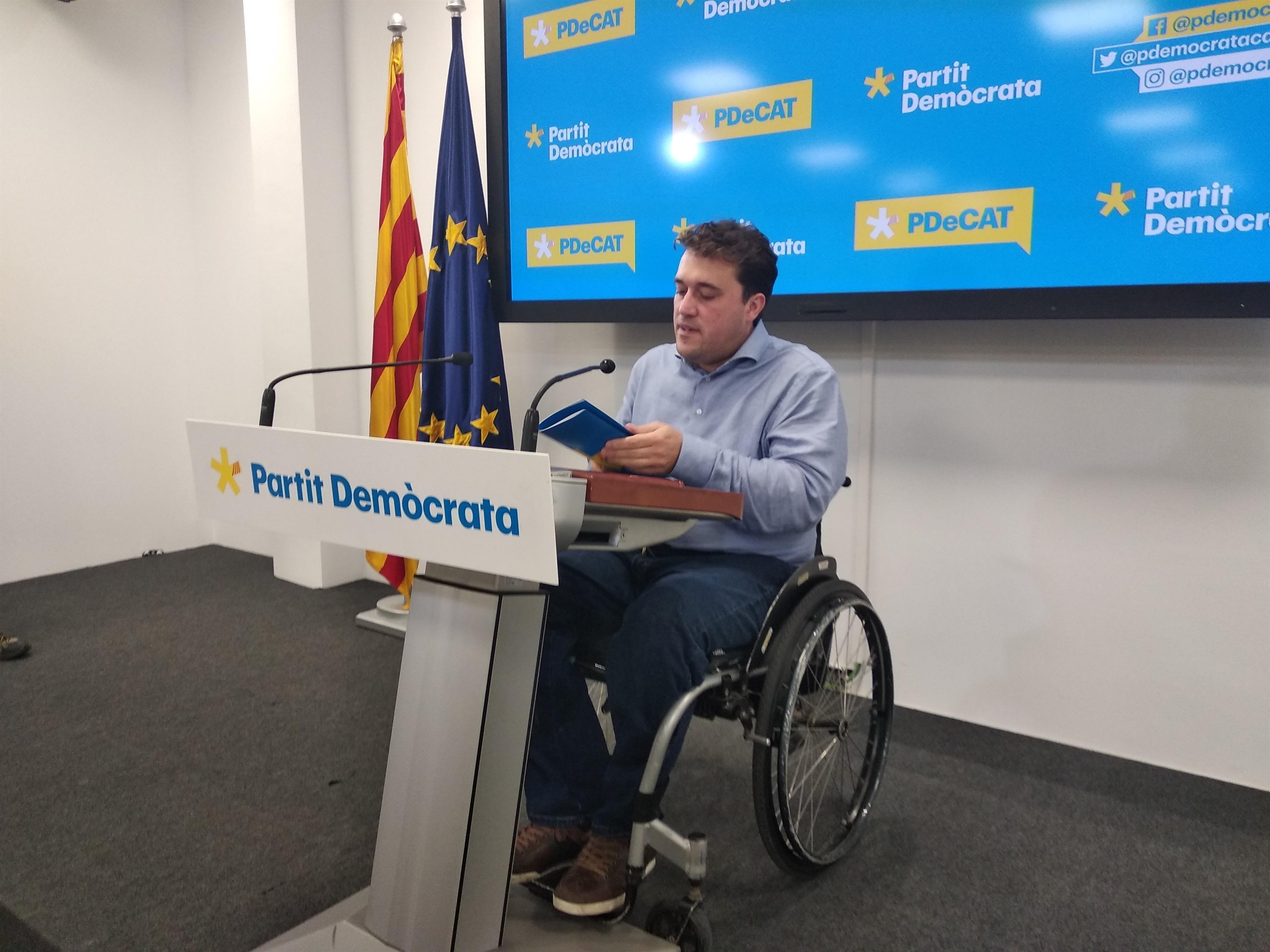 El presidente del PDeCat, David Bonvehí. 