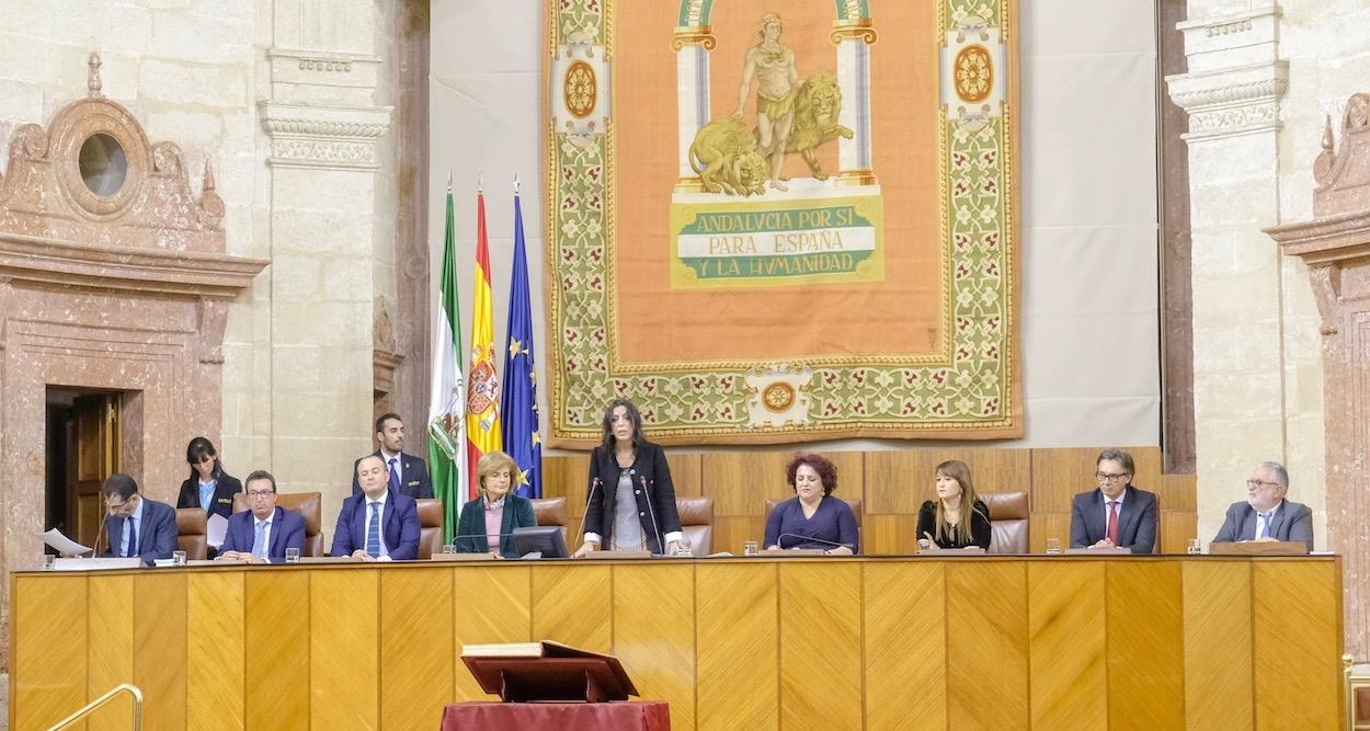 La nueva Mesa del Parlamento andaluz.