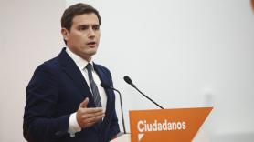 Albert Rivera, en una comparecencia de prensa.