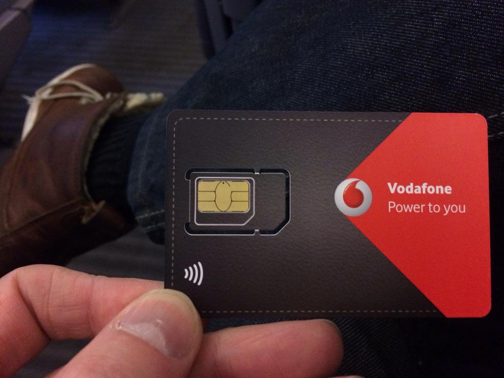 Tarjeta SIM de Vodafone