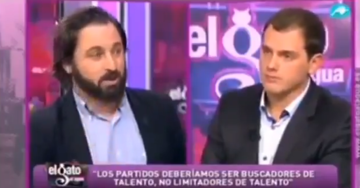 Imagen de Santiago Abascal y Albert Rivera en Intereconomía