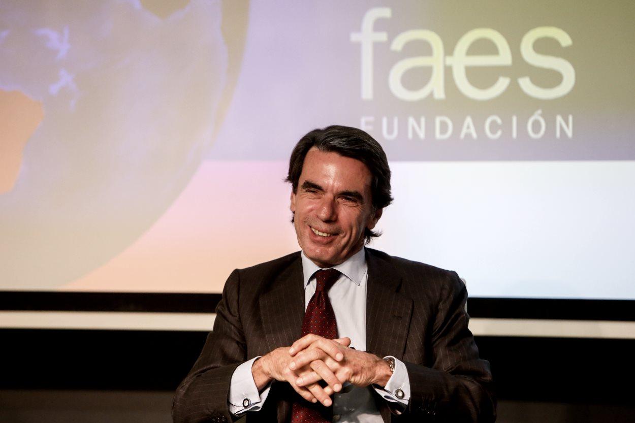 El expresidente del Gobierno y presidente de la Fundación FAES, José María Aznar. EP
