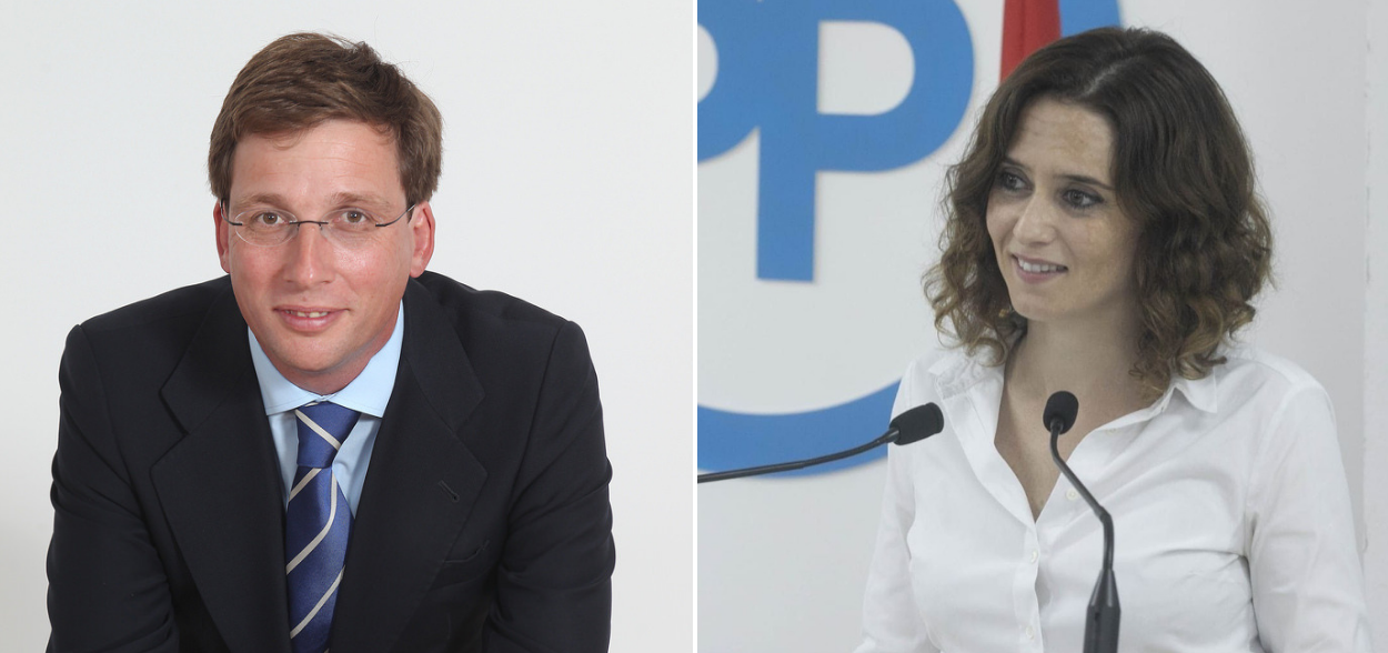 Isabel Díaz Ayuso y José Luis Martínez Almeida, candidatos del PP para Madrid