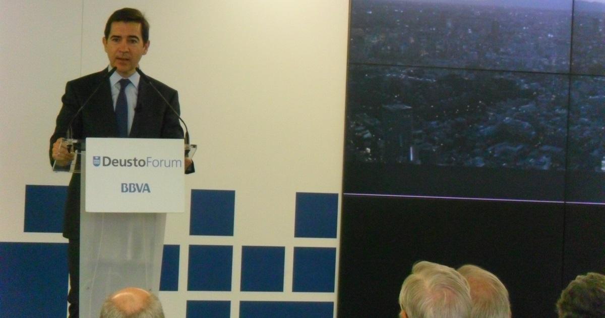 El presidente del BBVA, Carlos Torres. EP