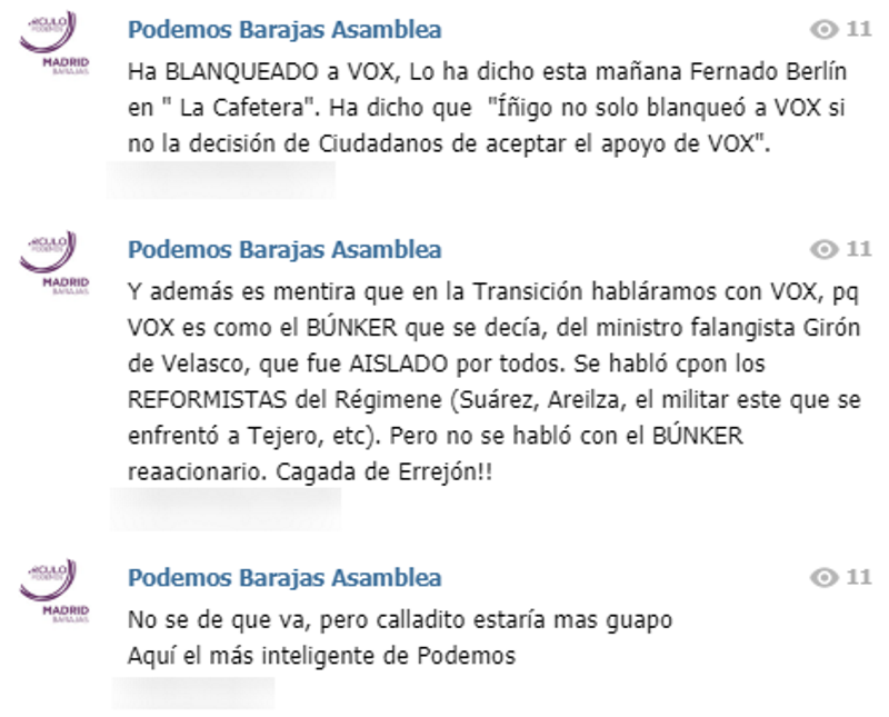 Mensajes Telegram 2 Errejón Mensajes Telegram 2 Errejón