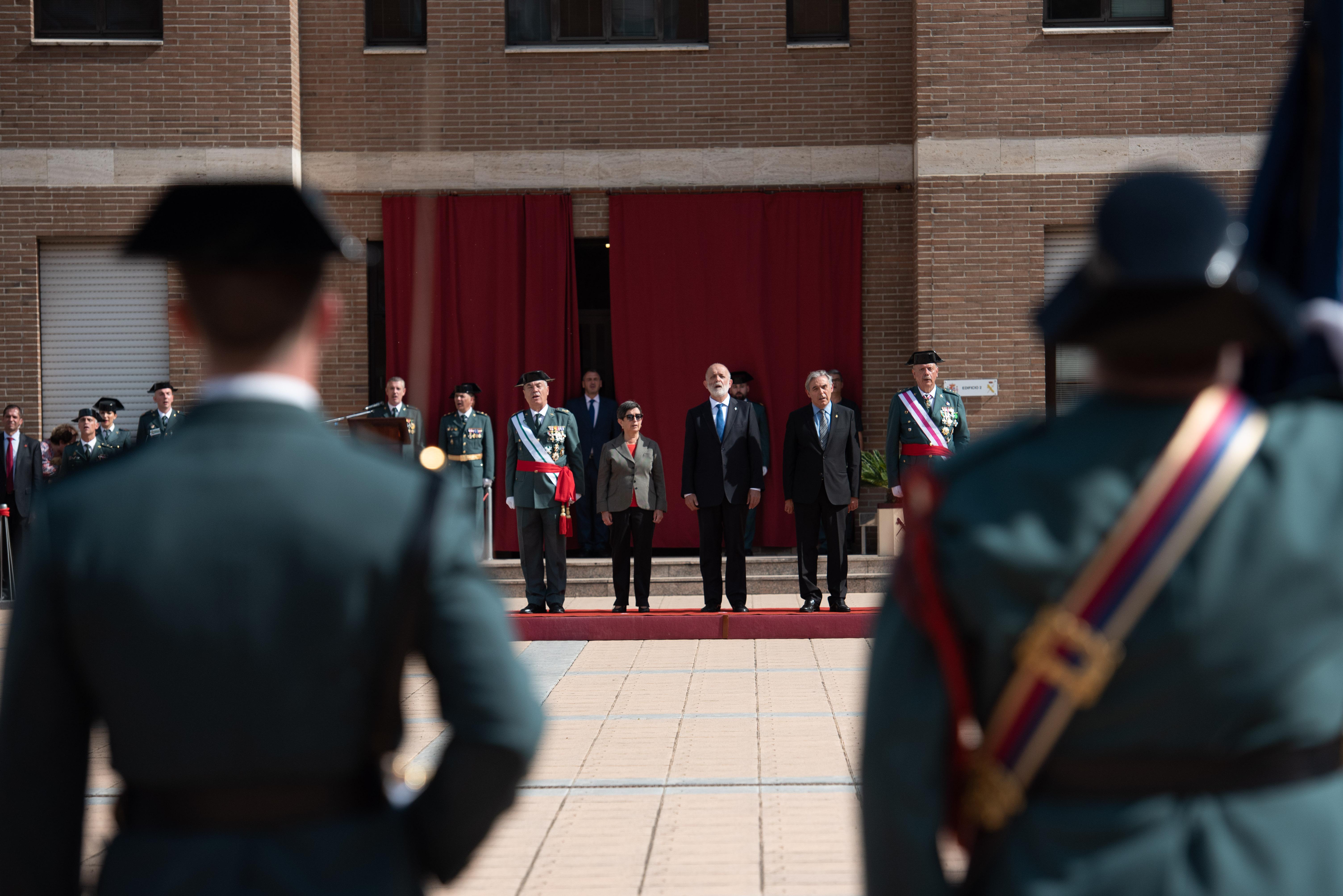 El director general de la Guardia Civil Felix Azón en un acto en Cataluña. EP/Archivo