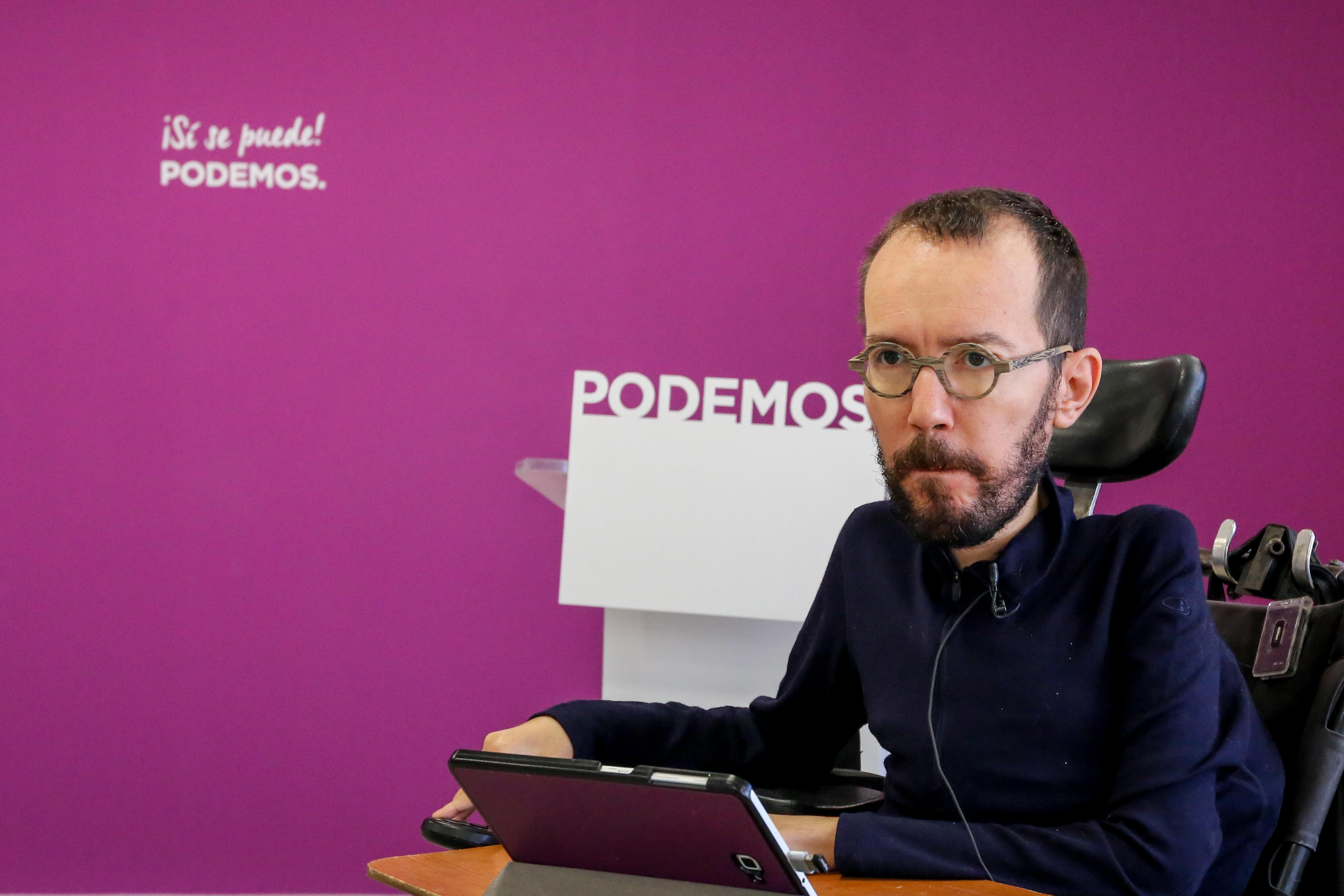 El secretario de Organización de Podemos, Pablo Echenique