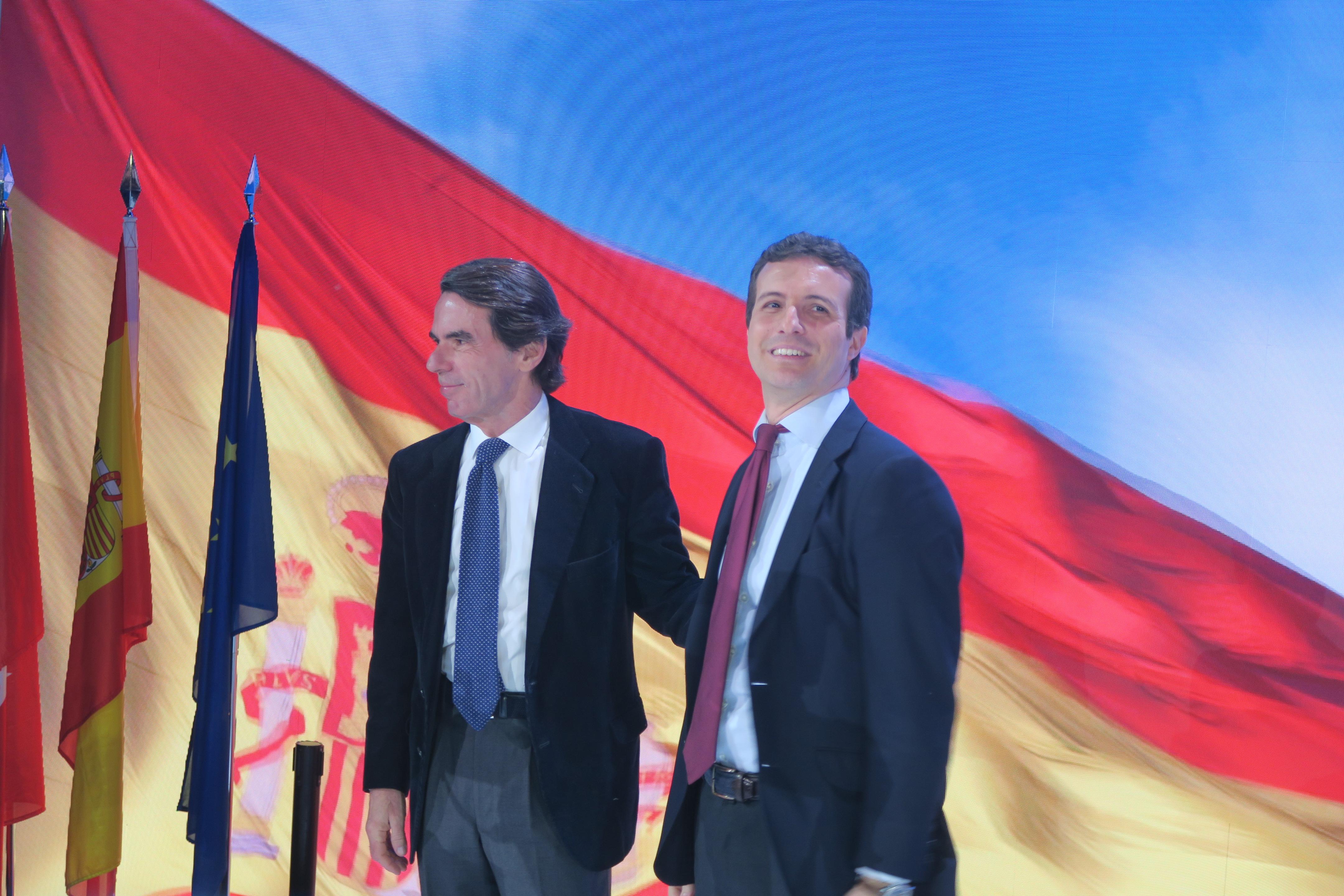 José María Aznar y Pablo Casado