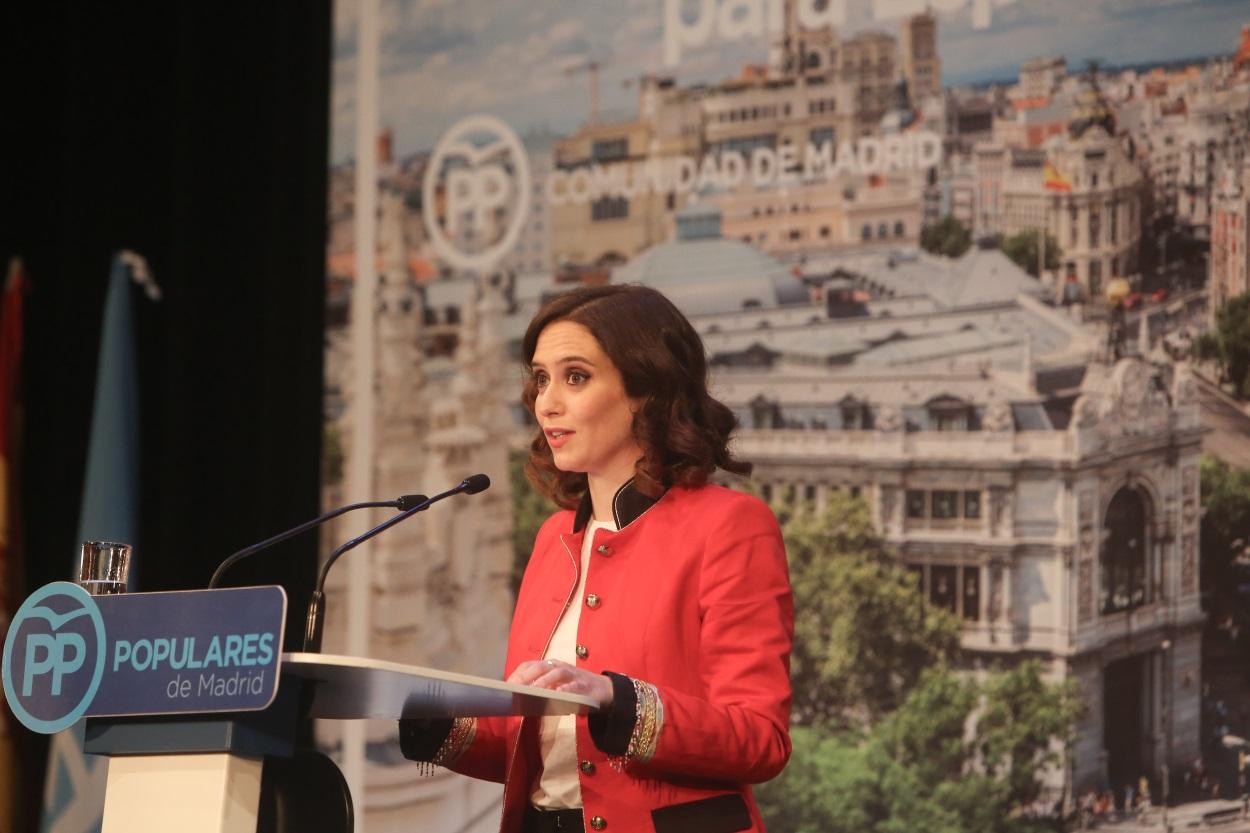 Isabel Díaz Ayuso, candidata del PP a la Comunidad de Madrid