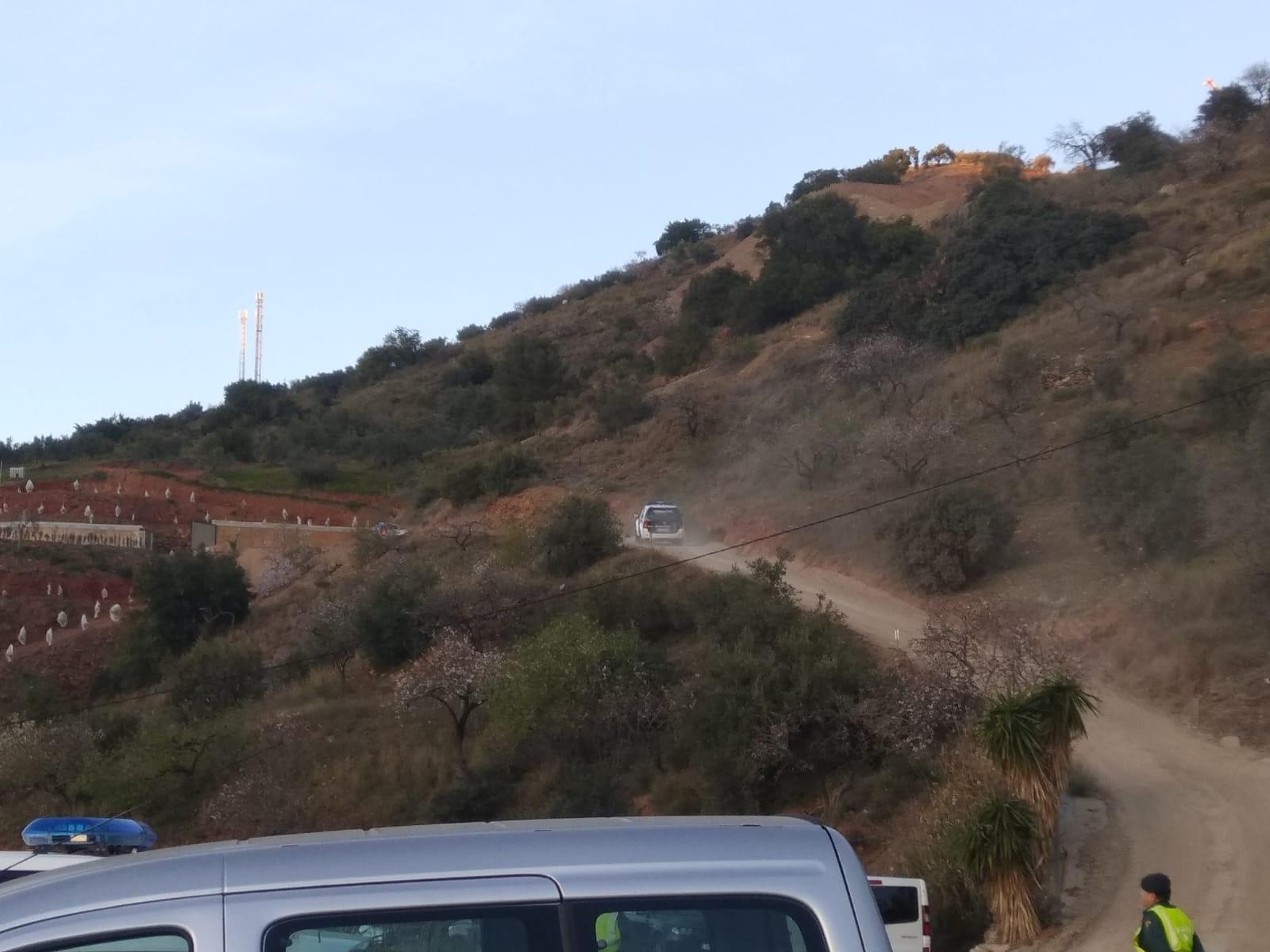 Camino que lleva al pozo en el que está Julen