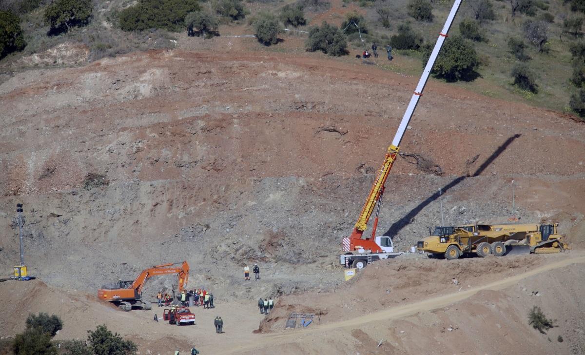 Preparativos para el rescate de Julen en Totalán