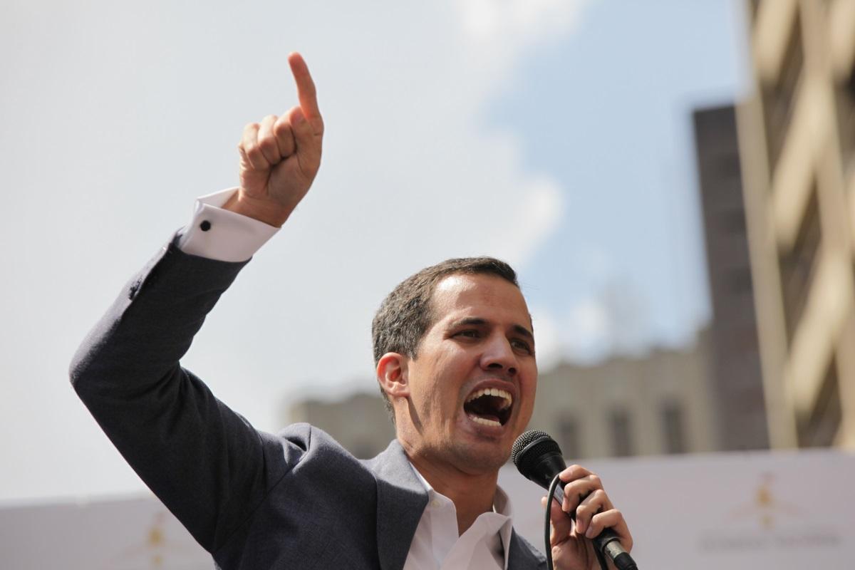 El expresidente de la opositora Asamblea Nacional de Venezuela, Juan Guaidó