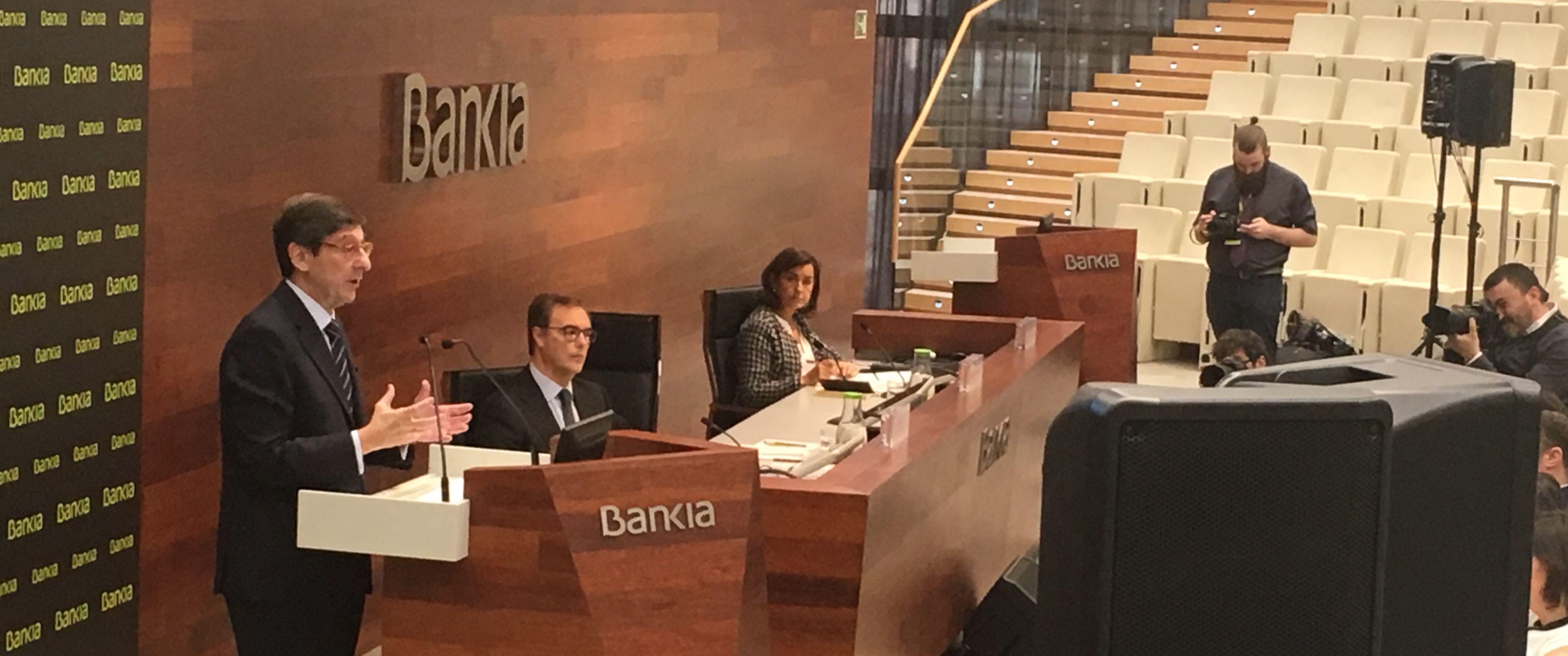 José Ignacio Goirigolzarri presentando los resultados de Bankia - El Plural