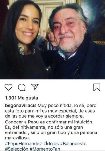 Post de Instagram de Begoña Villacís