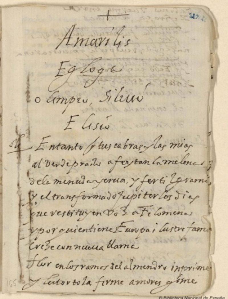 Todo apunta que Amarilis sería otro de los pseudónimos de una de las amantes de Lope, en este caso Marta Nevares. Todo apunta que Amarilis sería otro de los pseudónimos de una de las amantes de Lope, en este caso Marta Nevares.