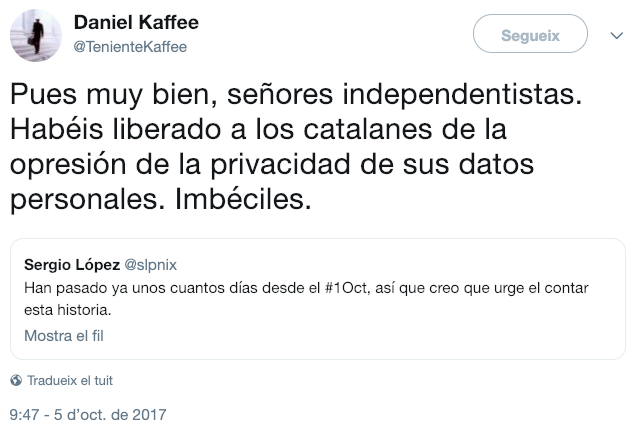 Captura Fiscal Delitos Cibernéticos contra independentistas catalanes Captura Fiscal Delitos Cibernéticos contra independentistas catalanes