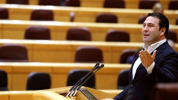 Jon Inárritu, durante un pleno del Senado