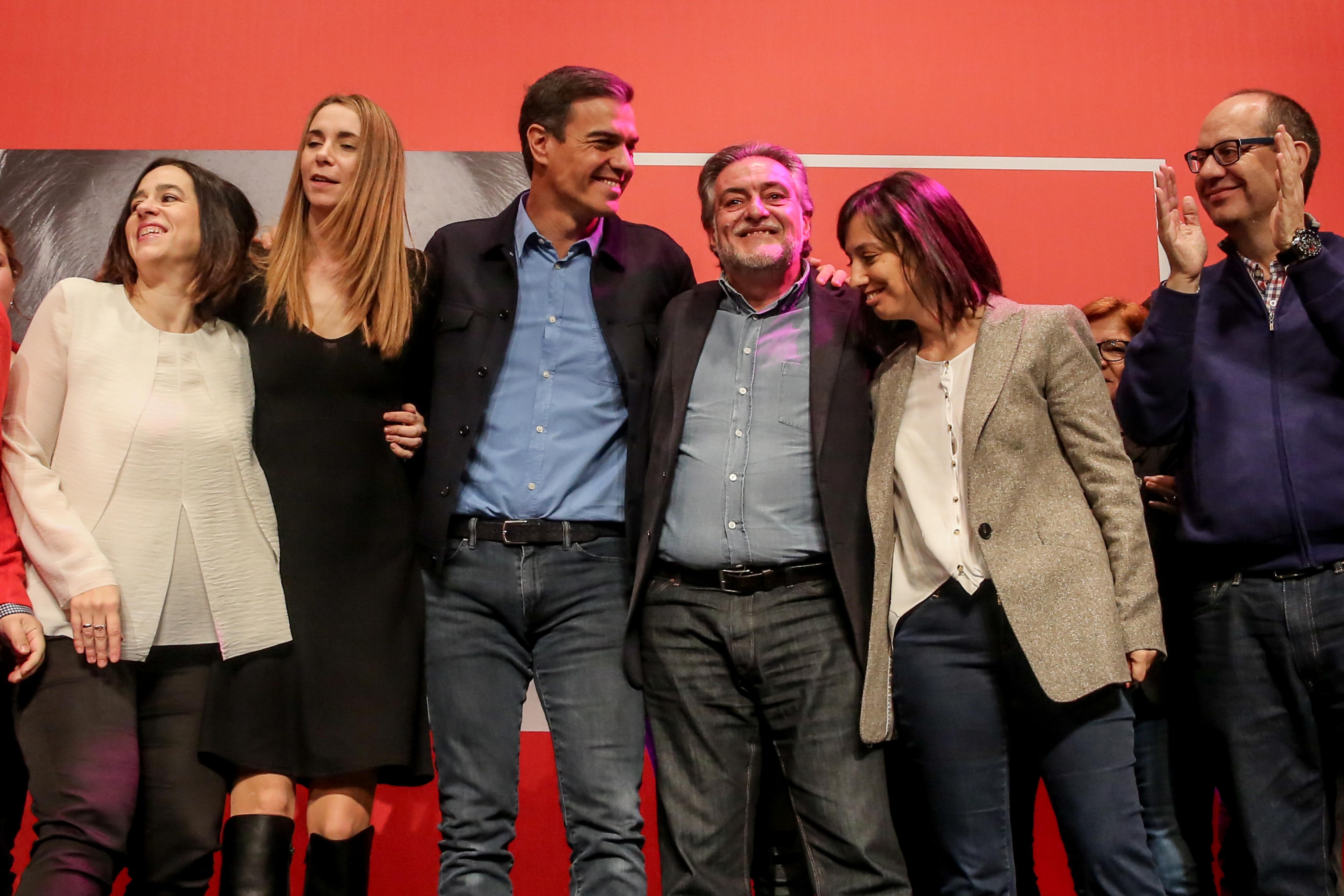 Acto de presentación de Pepu Hernández como precandidato socialista a la alcaldía de Madrid. Fuente: EP.