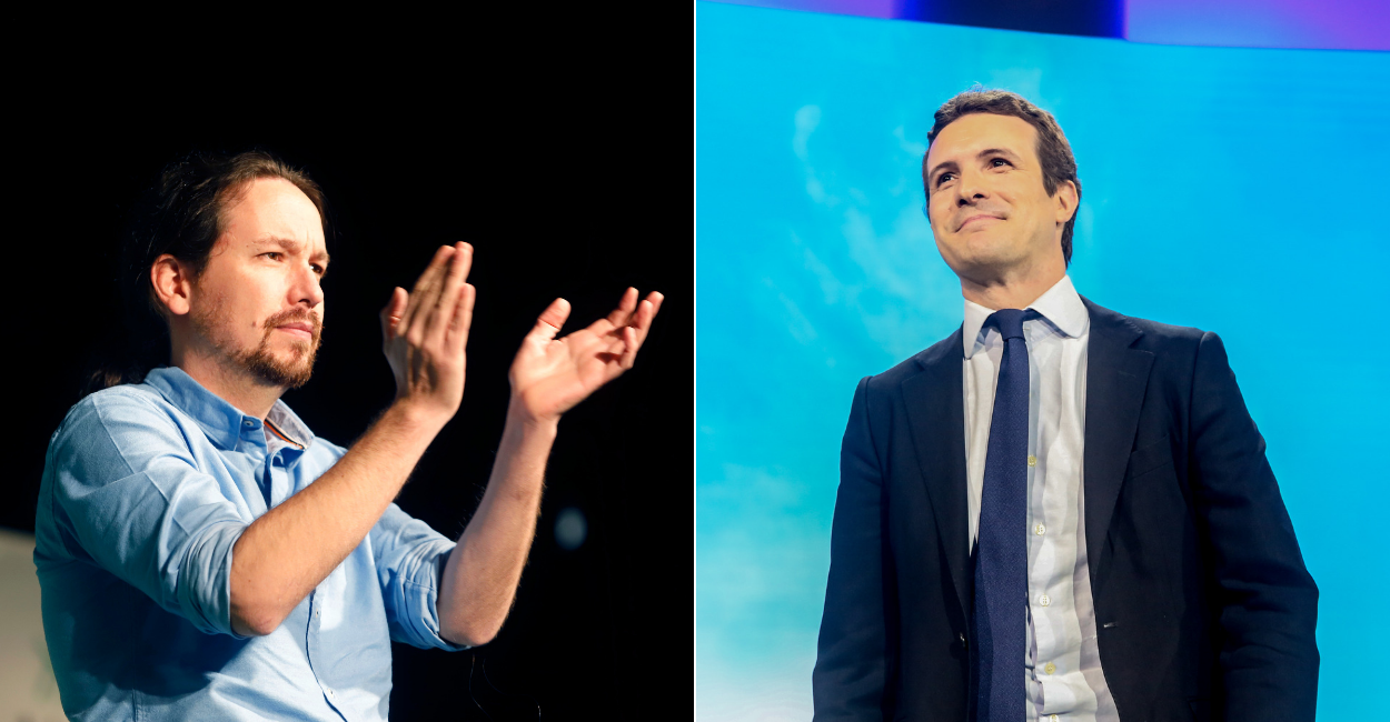 Pablo Iglesias y Pablo Casado.