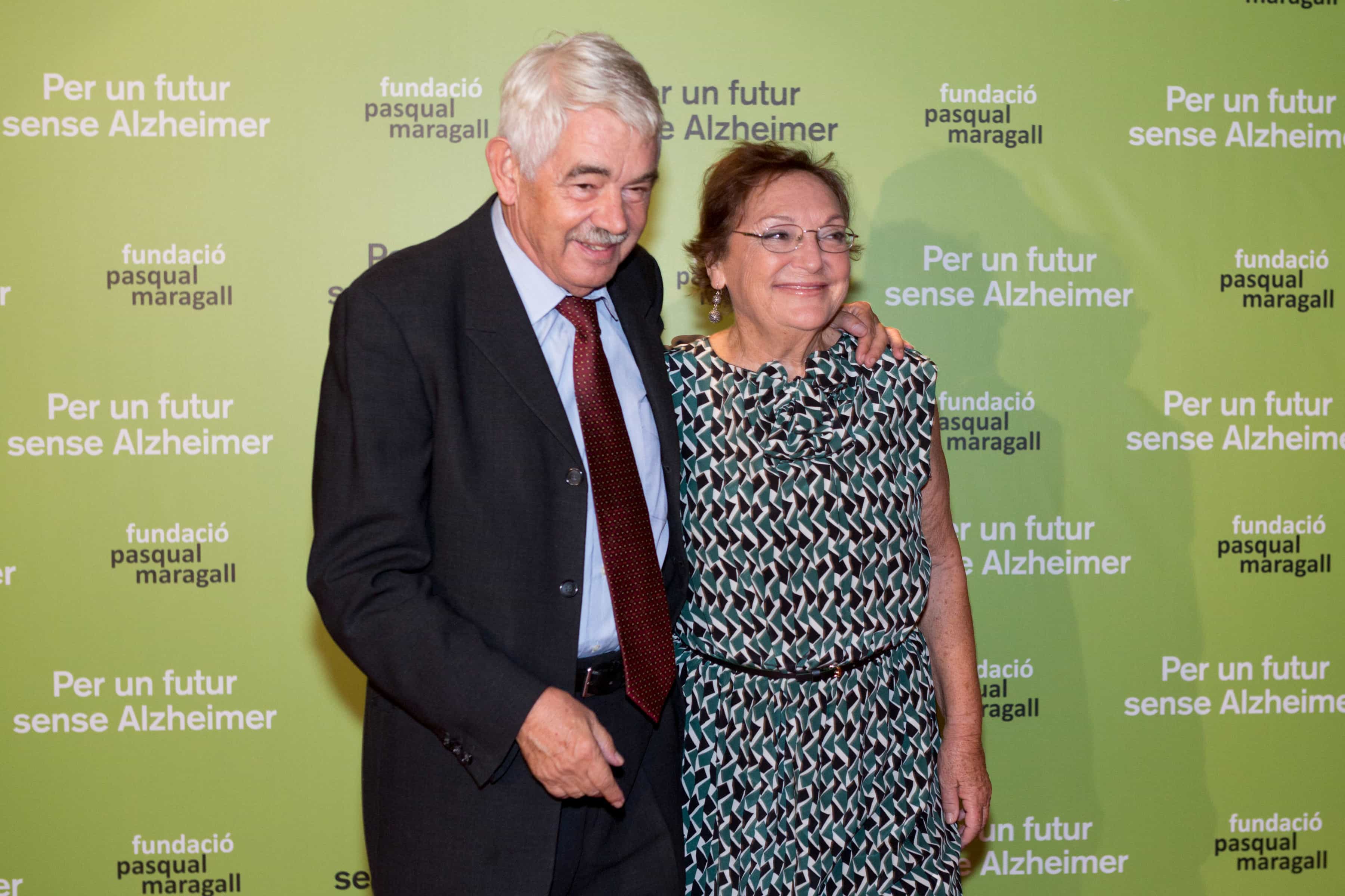 Pasqual Maragall y su esposa Diana Garrigosa, presidente de honor y presidenta de la Fundación Pasqual Paragall