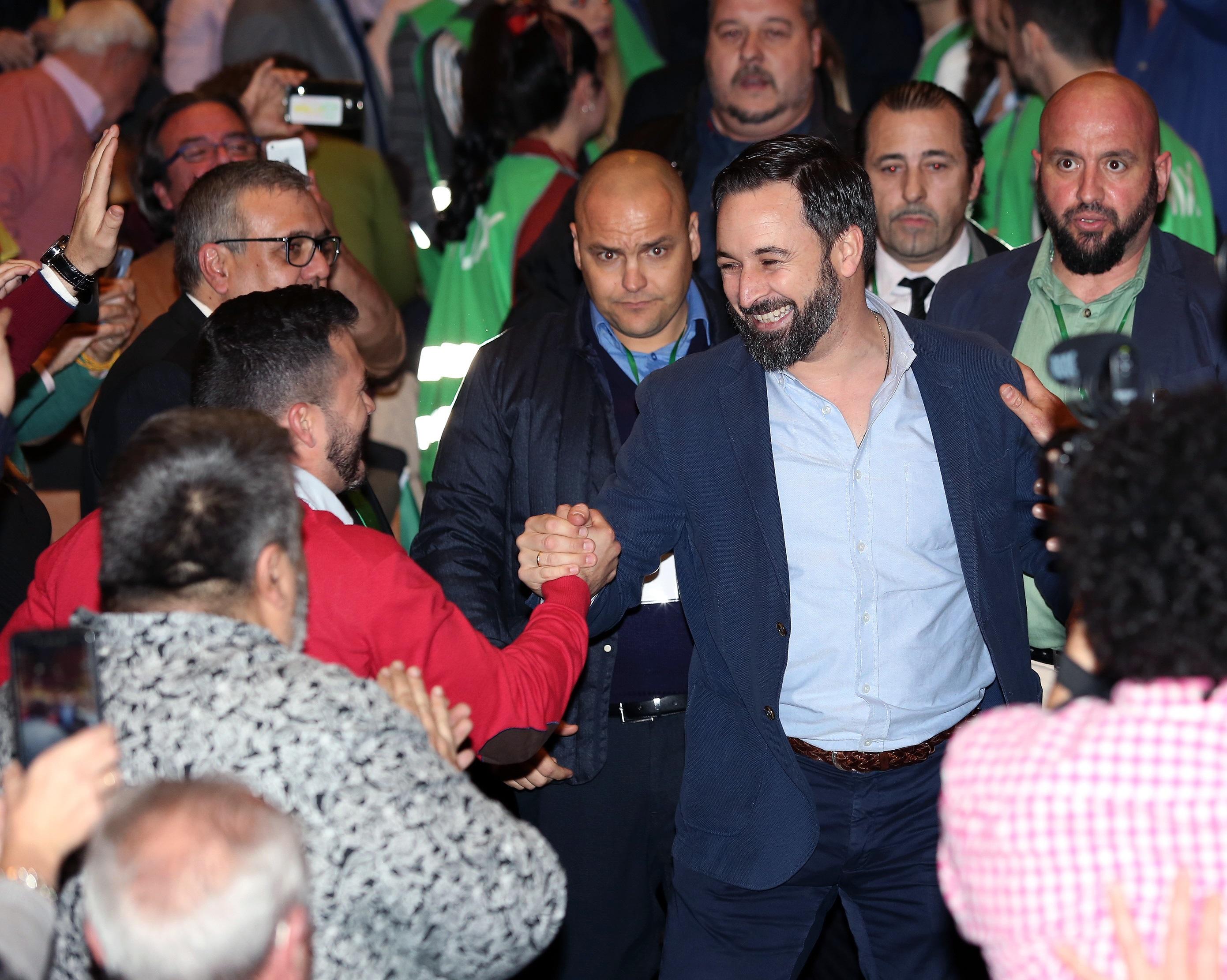 Acto público de Vox en Toledo con el presidente del partido, Santiago Abascal
