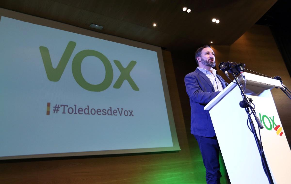 Acto público de Vox , Santiago Abascal