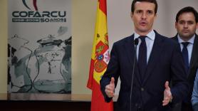 El presidente del PP, Pablo Casado