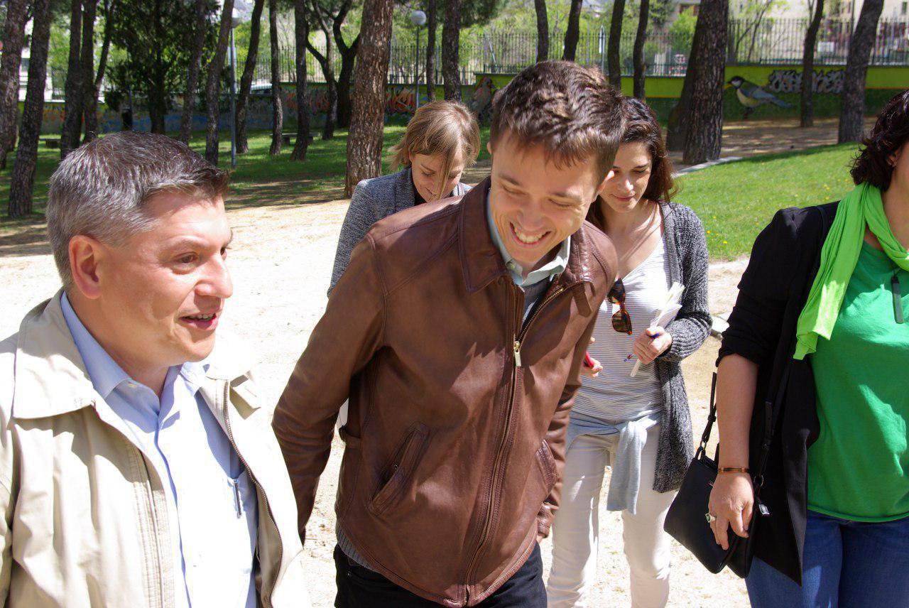 Íñigo Errejón junto a Gonzalo Díaz