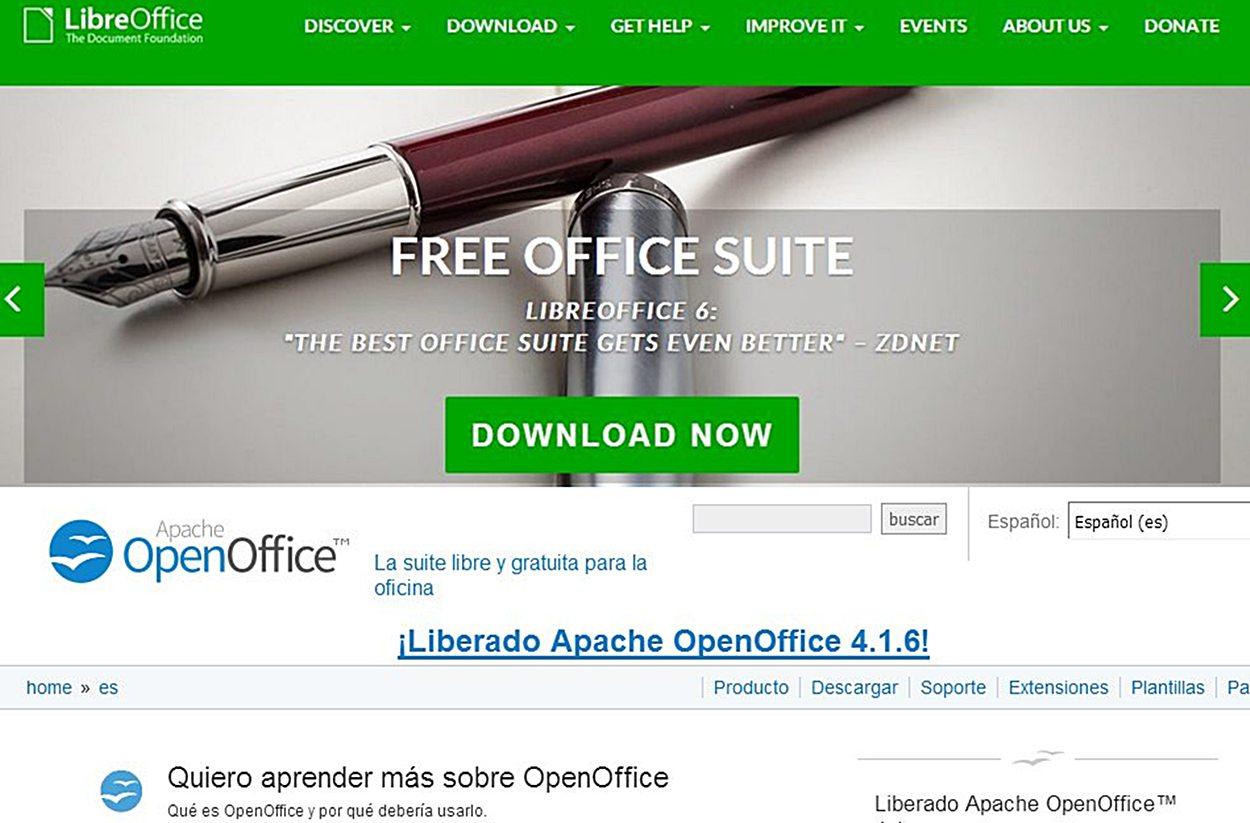 Los programas de ofimática gratuitos OpenOffice y LibreOffice, cuentan con millones de usuarios en todo el mundo.