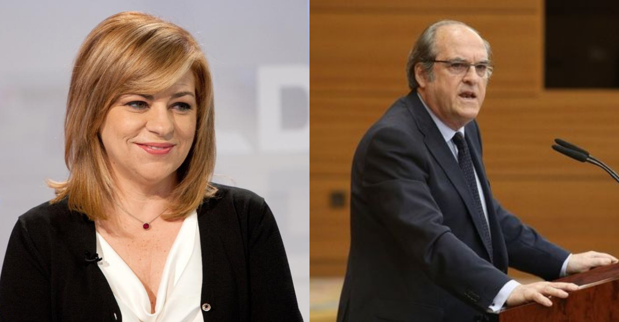 La eurodiputada socialista, Elena Valenciano y el portavoz del PSOE en la Asamblea de Madrid, Ángel Gabilondo.