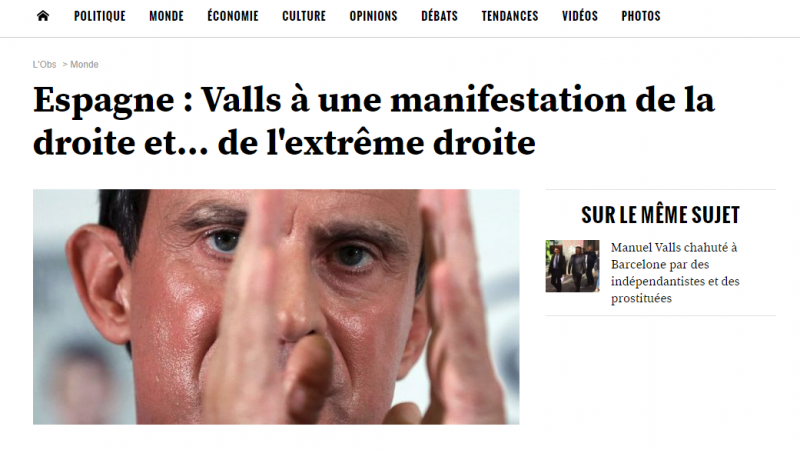Captura L´OBS de Manuel Valls Captura L´OBS de Manuel Valls