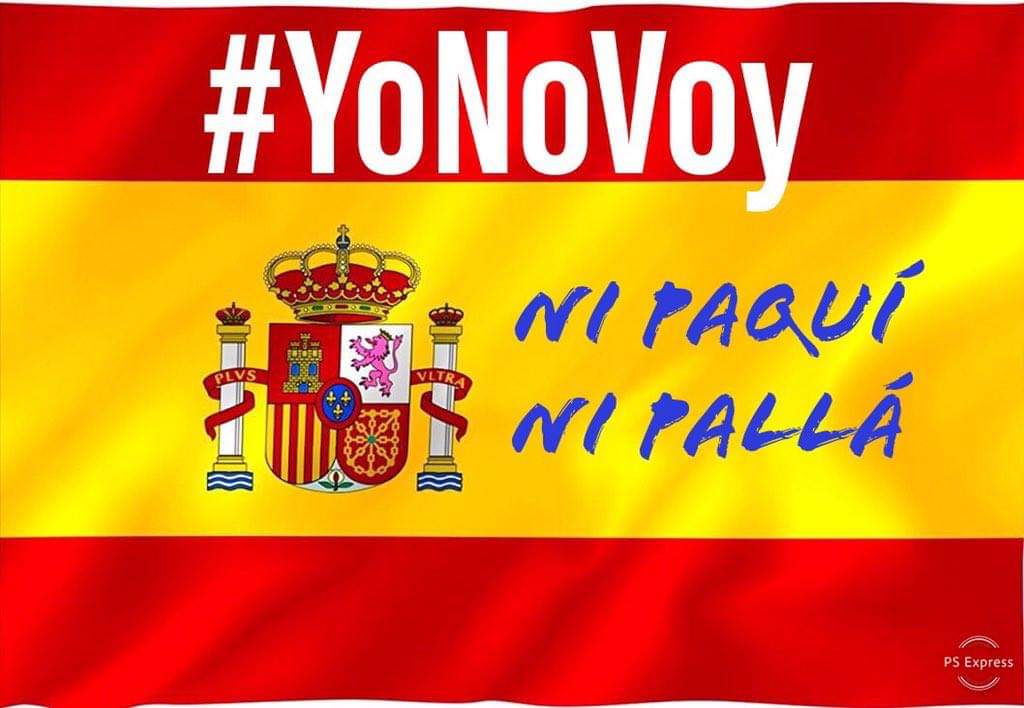 Montaje con el lema de #YoNoVoy