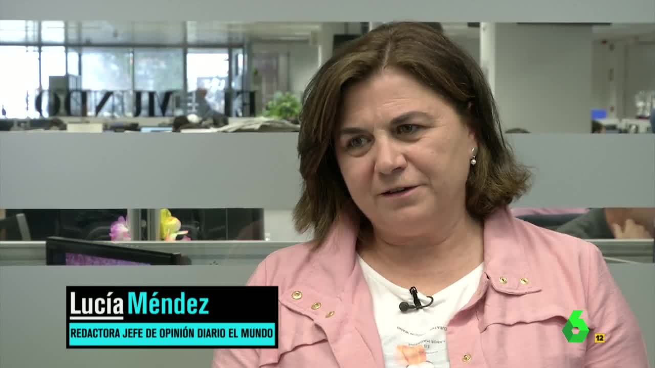 La periodista de 'El Mundo' Lucía Méndez. Fuente: Atresmedia.